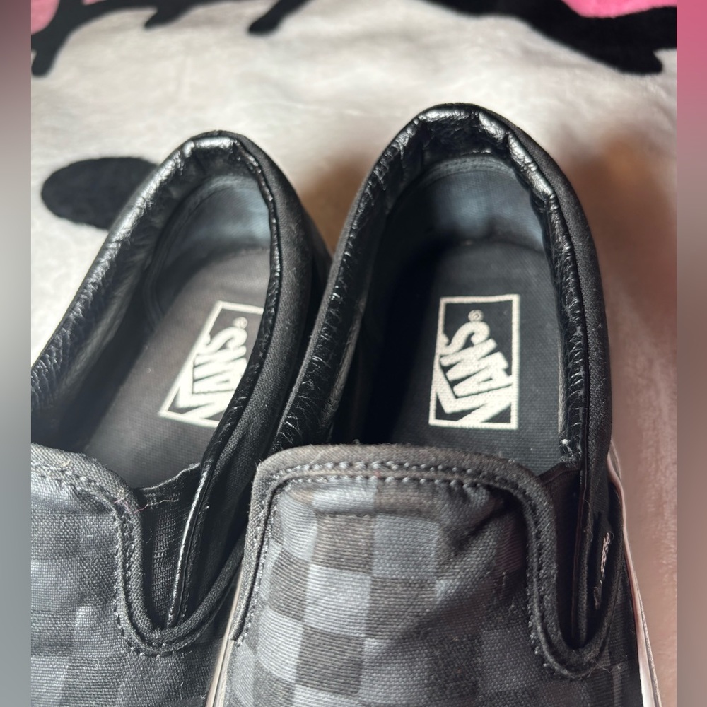 Vans Slip-On Checkerboard Skate Shoe - Picture 11 of 14
